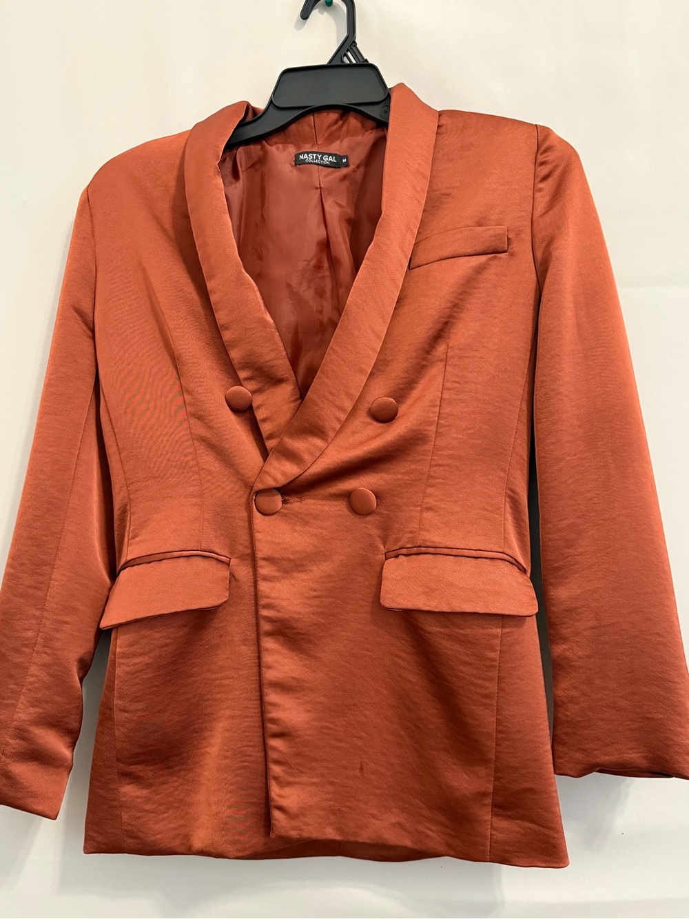 Nasty Gal- Women's Rust Orange Lightweight Polyester Jacket